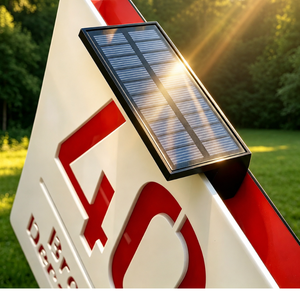 Solar Huisnummerbord met Naam – Verlicht 3D Huisnummer op Zonne-energie