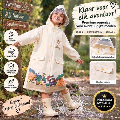 RainBuddy kinderregenjas Beige