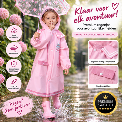 RainBuddy kinderregenjas Roze
