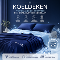 Koeldeken – Verkoelende Zomerdeken tegen Plaknachten | Dubbelzijdig & Ademend