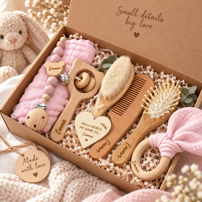 HelloWorld kraamcadeauset Roze