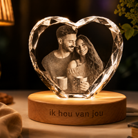 Gepersonaliseerd Kristal Foto / Laser Aandenken