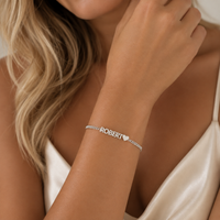 LumiLove Naamarmband – Gepersonaliseerde Hart Armband
