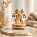 Houten Muziekdoos met Naam — Draaimolen