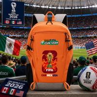 Gepersonaliseerde WK 2026 Rugzak met Naam – VS, Mexico & Canada Fan Reisrugzak