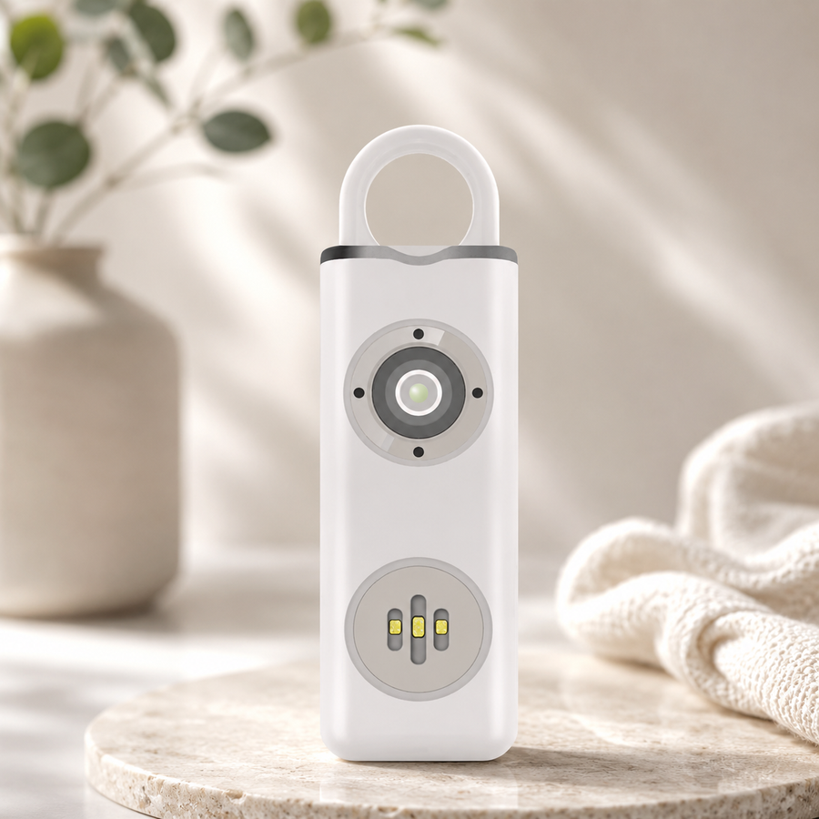 SafeSound Pro – Persoonlijk Alarm 130 dB met LED-zaklamp | Sleutelhanger