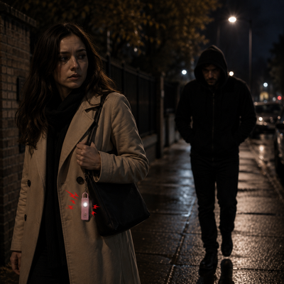SafeSound Pro – Persoonlijk Alarm 130 dB met LED-zaklamp | Sleutelhanger