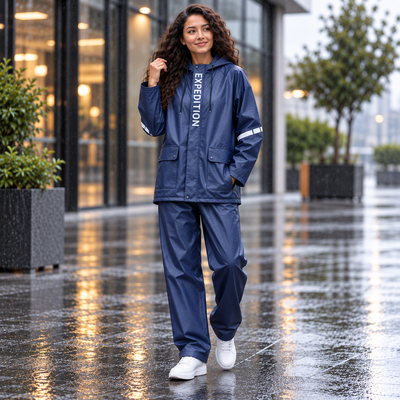 RainFlow regenpak Marineblauw