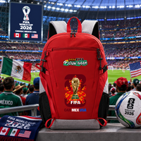 Gepersonaliseerde WK 2026 Rugzak met Naam – VS, Mexico & Canada Fan Reisrugzak