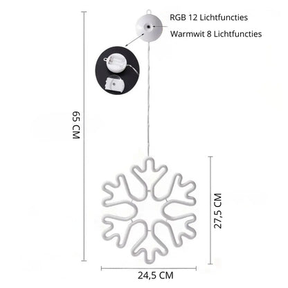 Sneeuwvlok Neon LED Hanger
