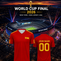 Spaans Elftal Fanshirt WK 2026 - Met Naam, Nummer & Logo