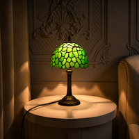 Tiffany Tafellamp Bloomsbury – Handgemaakte Glas-in-Lood Sfeerlamp | Vintage Bureaulamp