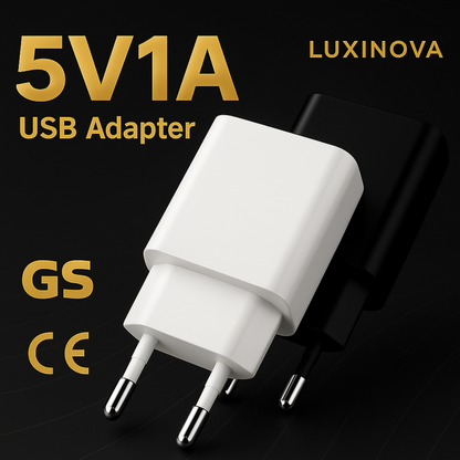 5V 1A Mini USB Adapter - De perfecte aanvulling op jouw Luxinova sfeerlampen