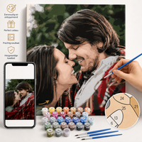 Schilderen op nummer met eigen foto – complete set met verf en penselen