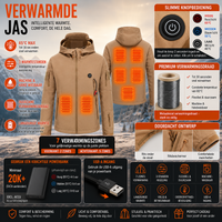 ThermoFlex Pro – Verwarmde Jas met Capuchon | Heren & Dames