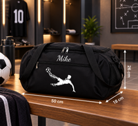 GoalBag voetbal sporttas met naam Mike – afmetingen 50 × 26 × 18 cm