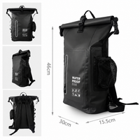 500D PVC Waterdichte Dry Bag Rugzak 25L - Kajak, Raften & Zwemmen